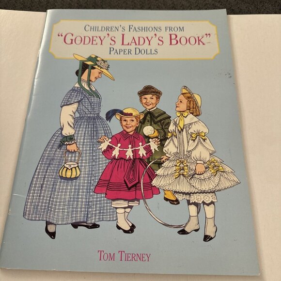 Godey’s Lady’s Book Children’s Fashion Tom Tierney Paper Doll Book Uncut PD3 - Picture 1 of 7